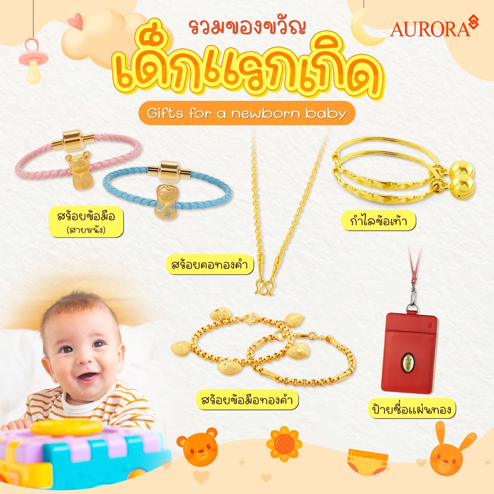 ไอเดียของขวัญเด็กแรกเกิด ของใช้จำเป็นที่เบบี๋ต้องมี