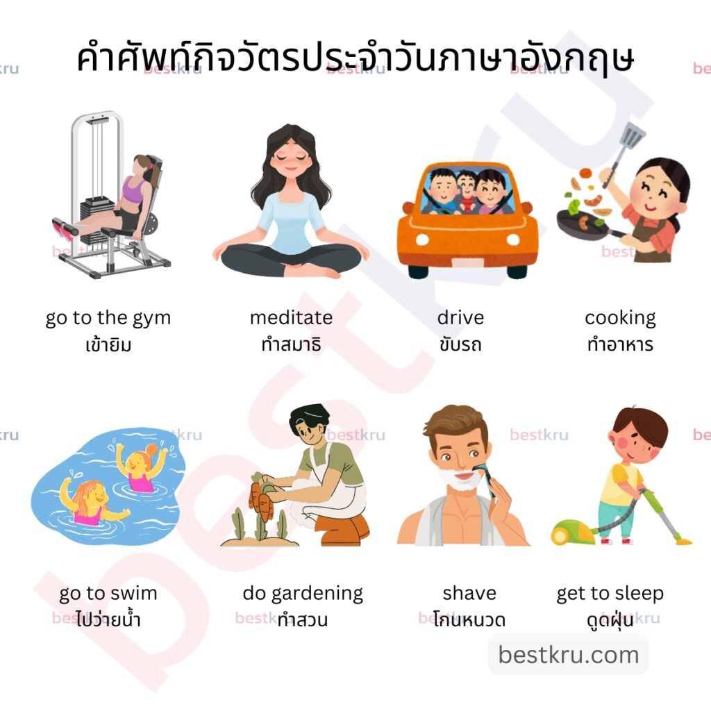 เรียนรู้คำศัพท์อังกฤษง่ายๆ ในทุกวัน