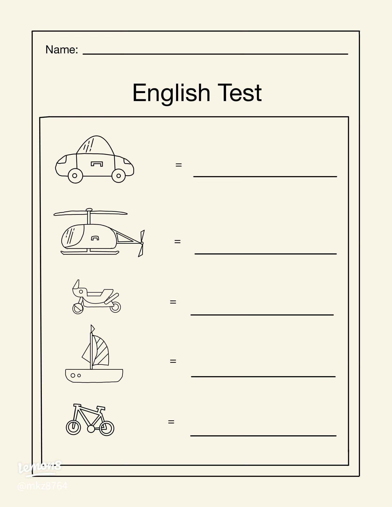 แจกฟรี แบบฝึกหัดคำศัพท์ภาษาอังกฤษสำหรับเด็ก เรียนสนุก ไม่น่าเบื่อ
